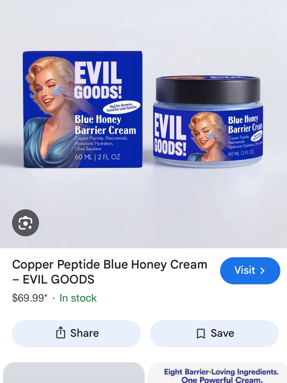 Blue Honey Barrier Cream - Blue